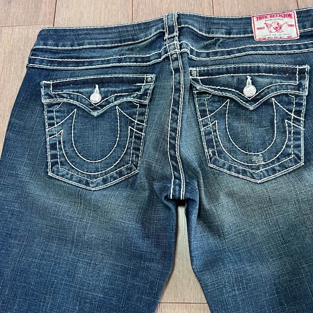 True Religion Dark Blue Flared Jeans - Picture 4 of 13